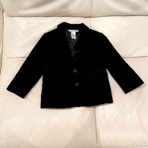 Black velvet Janie and jack boys blazer jacket